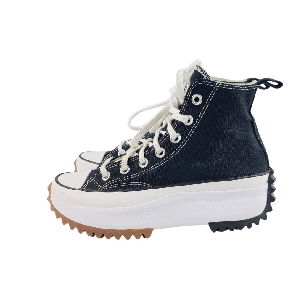 Converse, Lace-up High Top Sneakers / Platform Shoes Women Size 7.5 Black White